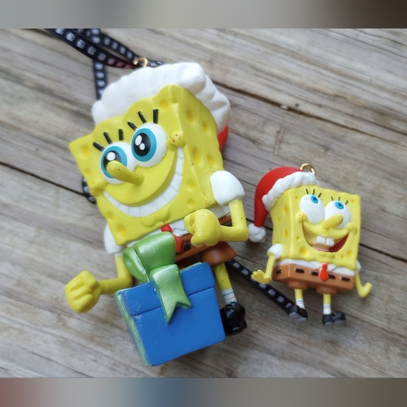 SpongeBob SquarePants set of 2 ornaments - Picture 1 of 6